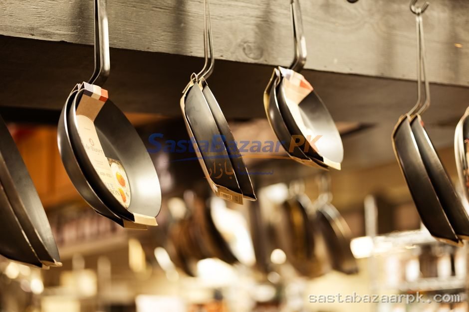 Steel Degchi Set (3pc) — اسٹیل دیگچی سیٹ — Sialkot ke bazaar mein